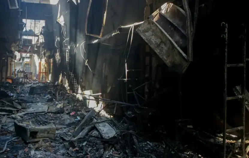 آتش+سوزی+بازار+رشت+دی+ماه+۱۴۰۴